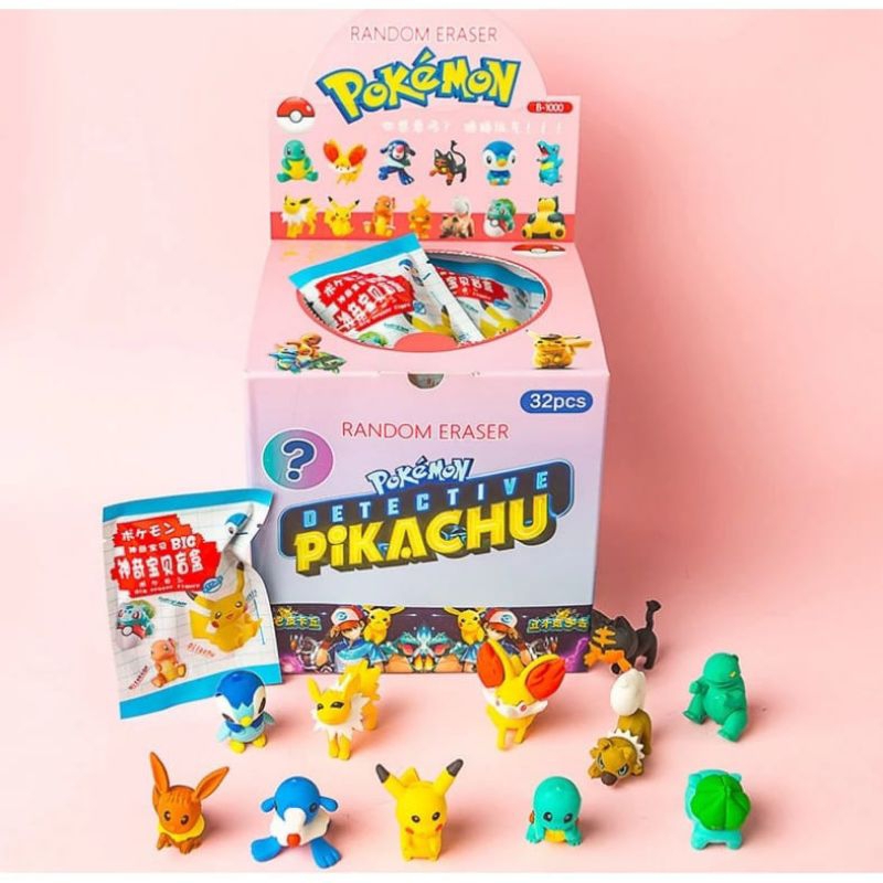 

Penghapus Pensil Pokemon Pikachu Eraser Mystery Blind Bag