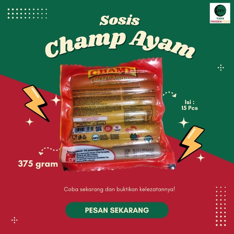 

Sosis Champ Ayam isi 15