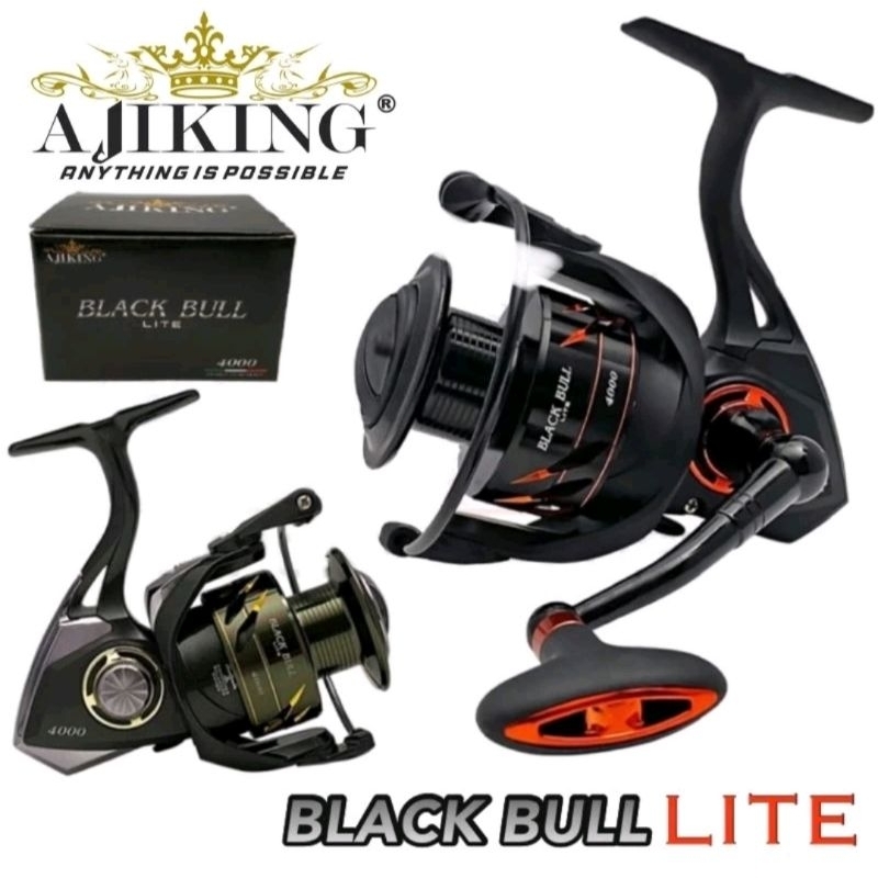 Reel Ajiking Black Bull Lite 1000. Power Handle [Garansi 1Tahun]