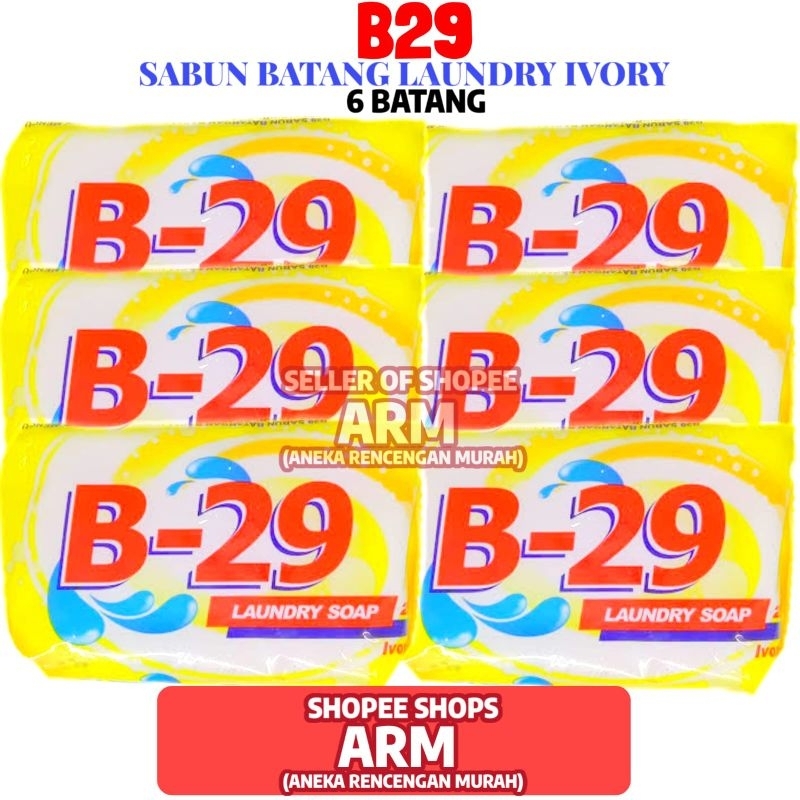 Sabun Batangan B 29 Laundry Soap 6 Batang 200 GR
