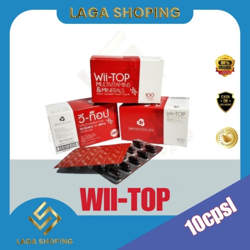 WII-TOP 10butir vitamin doping wiitop witop spt vitop obat tenaga ayam burung vitop multivitamin naf
