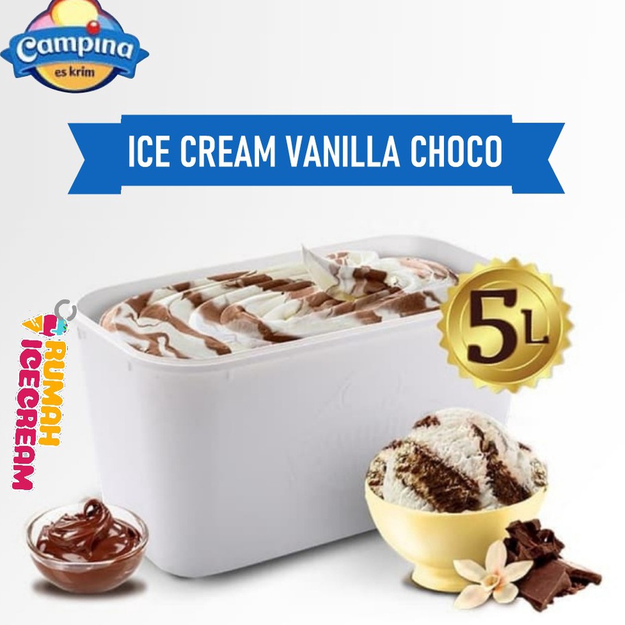 

MGKH9799 TERMURAH Ice Cream Es Krim 5 Liter Campina