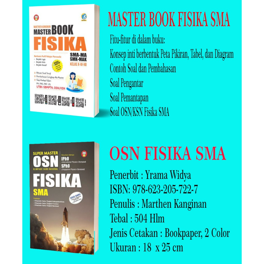 Buku Master Book Fisika/OSN/KSN/Olimpiade Fisika SMA