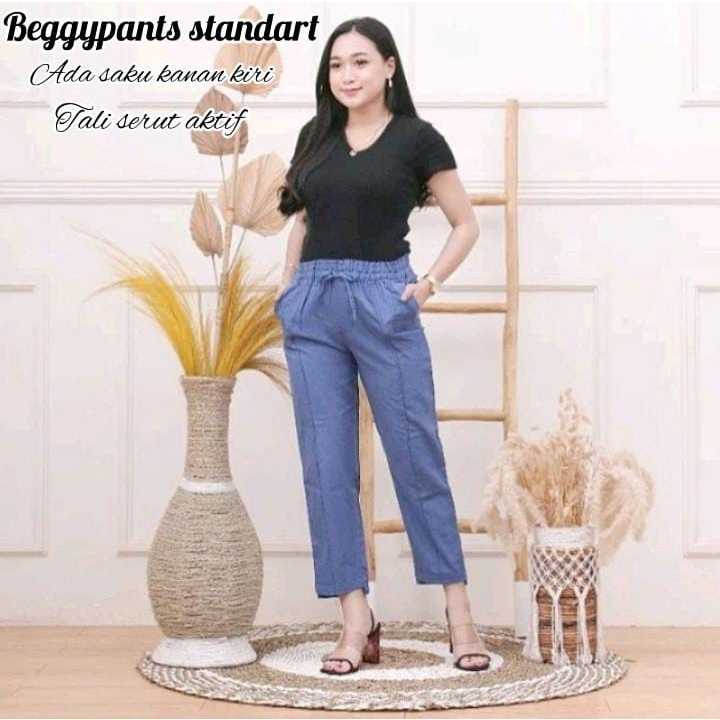 Baggypants standart Denim Jeans Baggy Jeans Cargo Wanita Celana Baggy Cargo Cargo Jeans Wanita celan