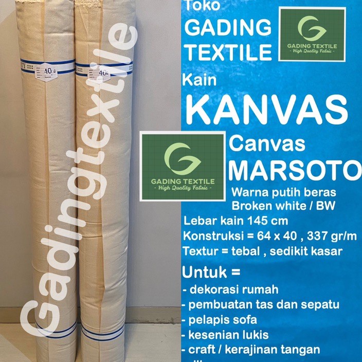 Penjualan TerbaikCOD  per setengah meter  kain KANVAS CANVAS MARSOTO TC tetoron katun lebar 145 cm w