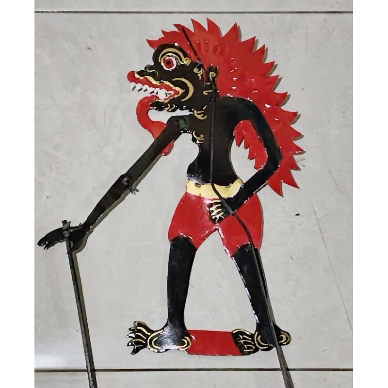 wayang kertas setan hantu hitam