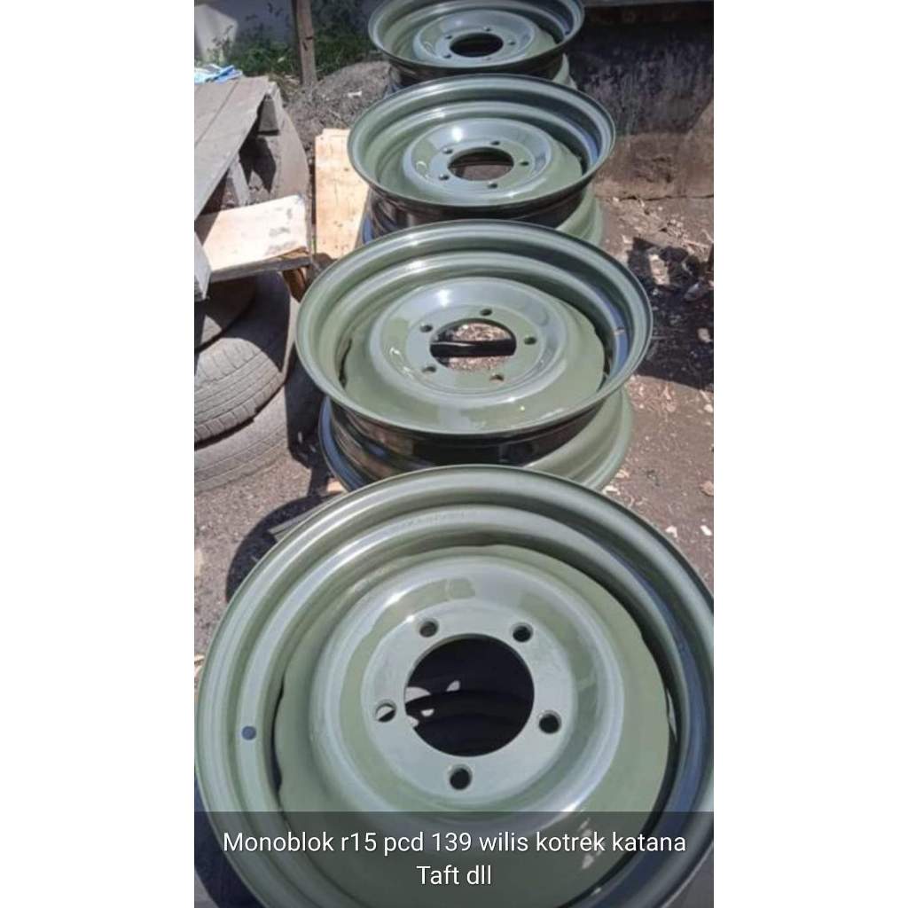 VELG KALENG R15 JDM CLASSIC JIMNY, LJ80, TAFT KEBO, WILLYS , KATANA, CJ7 TUBLESS
