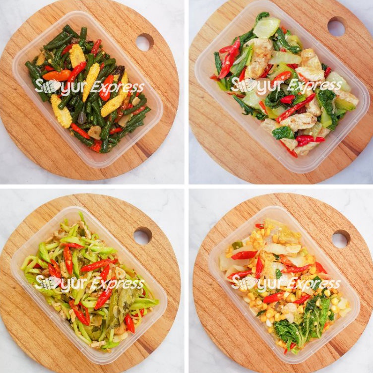 

ZCJT3771 Terbaru 33 KIRIM INSTAN Menu Matang Tumis Toge Kacang Panjang Sawi Putih Labu Siam Pakcoy Buncis