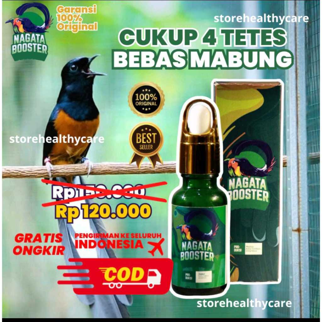 VITAMIN BURUNG NAGATA BOOSTER ORIGINAL - SOLUSI TEPAT ATASI BURUNG MABUNG