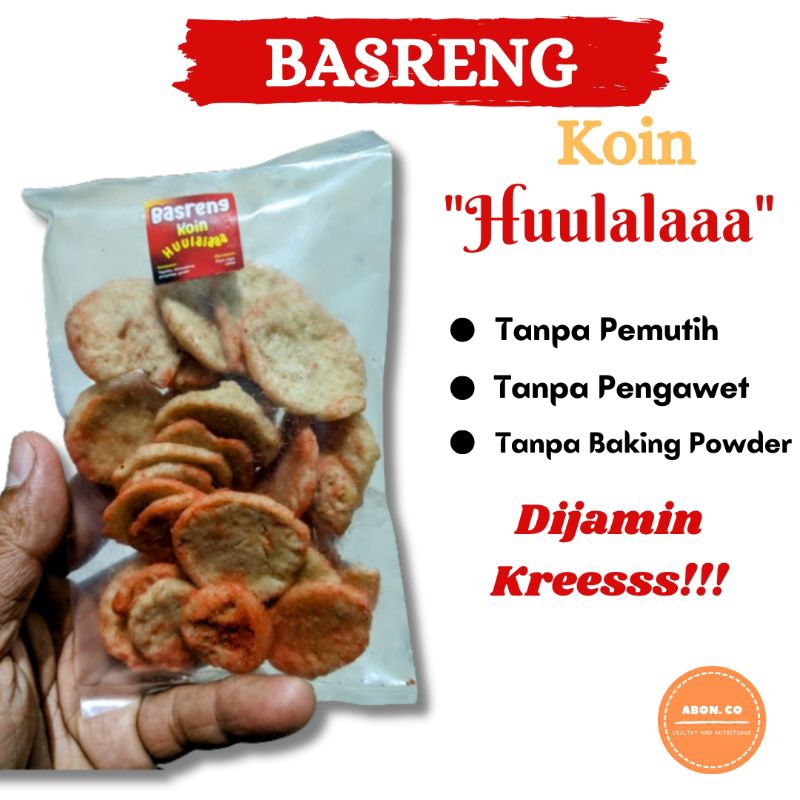 

BASRENG Koin HUULALAAA Basreng Bulat KEMASAN EKONOMIS BASRENG PEDAS GURIH RENYAH TANPA PEMUTIH