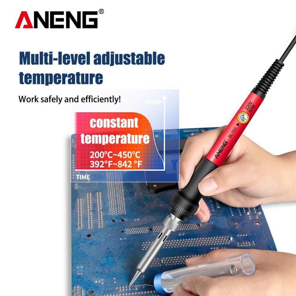 ANENG Solder Elektrik Adjustable Temperature 60W