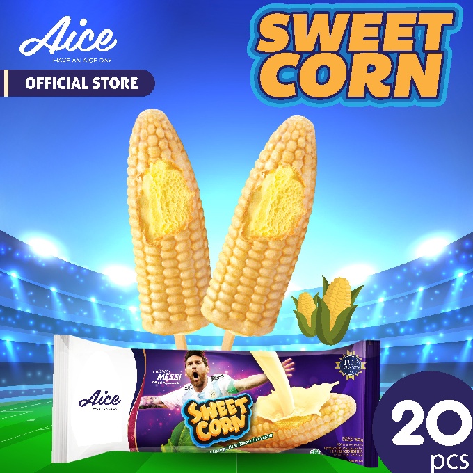 

PSCK1565 Dijamin Ori Aice Ice Cream Sweet Corn Es Krim 2pcs