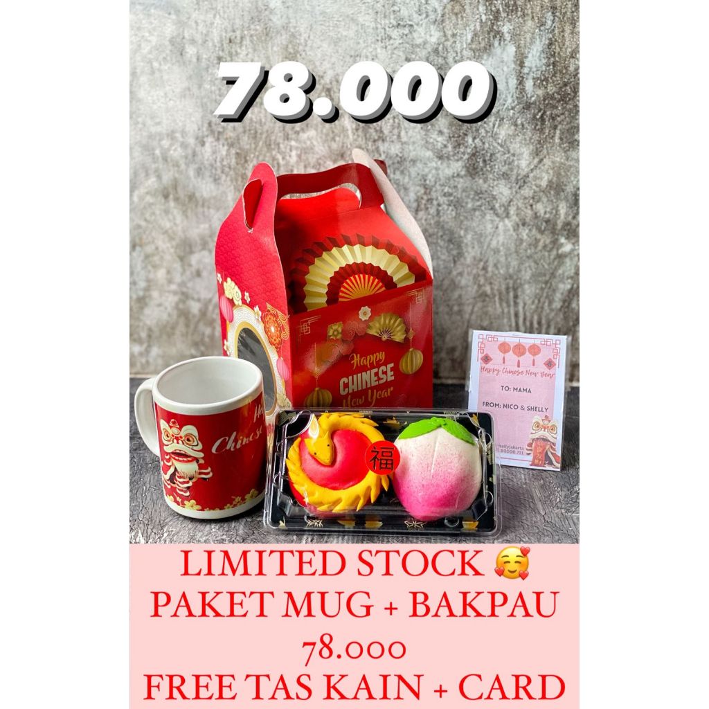 

PAKET MUG + BAKPAU HAMPERS IMLEK / CNY EDITION - READY
