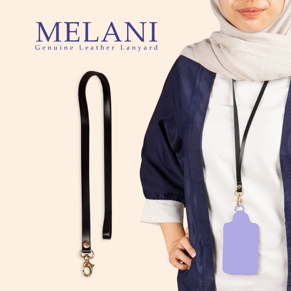 

Melani Gantungan Tali Lanyard Kulit Asli Leather Lecari