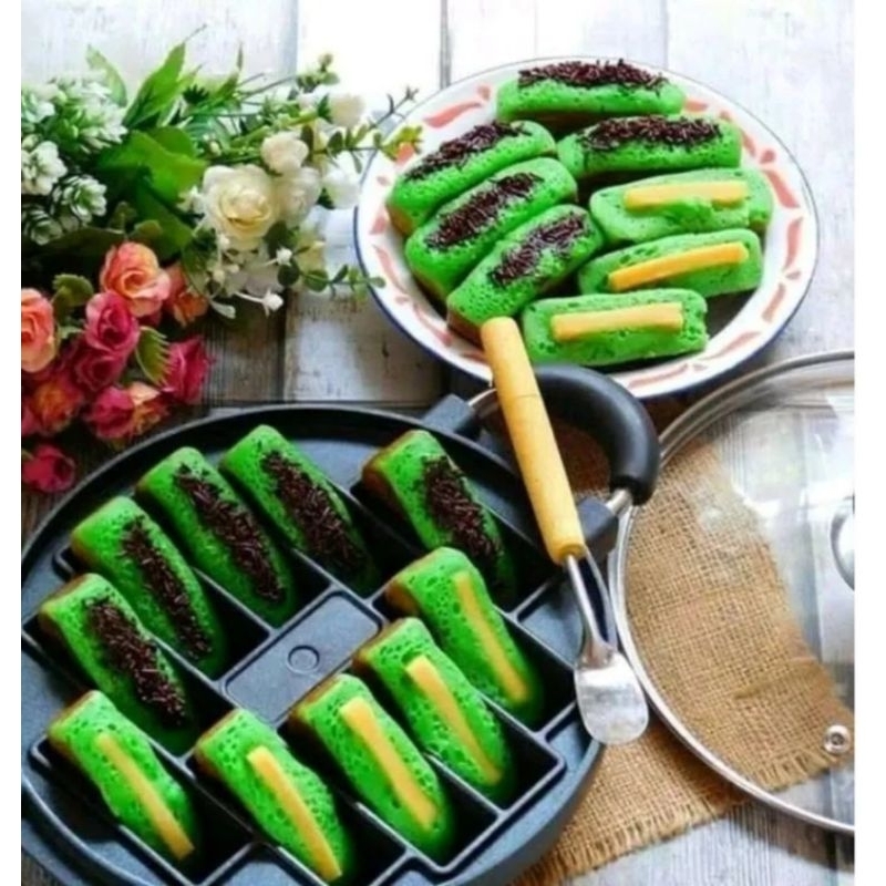 Cetakan Pukis Cetakan Kue Pancong Cetakan Pukis Pancong Teflon Anti Lengket Tebal Cetakan HC Happy c