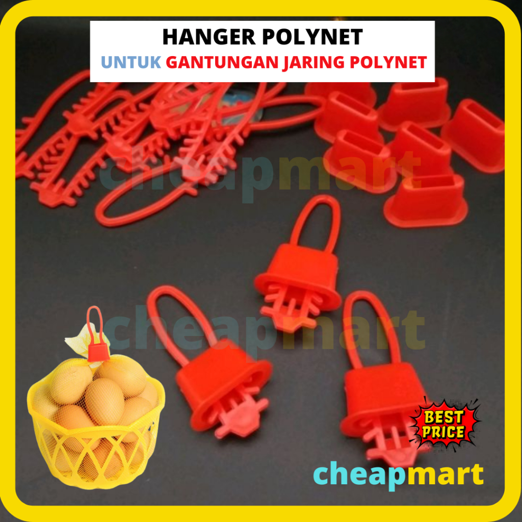 [ECER 1-PCS] Hanger Polynet Gantungan Jaring Polynet Ecer Satuan  Gantungan Jaring Buah Polinet Ramb