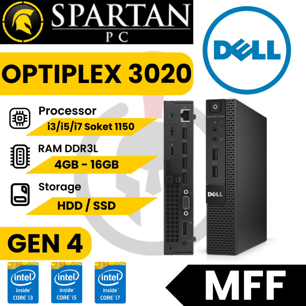 Dell OptiPlex 9020 Micro MFF Mini PC i3 / i5 / i7 Gen 4 Komputer Tiny