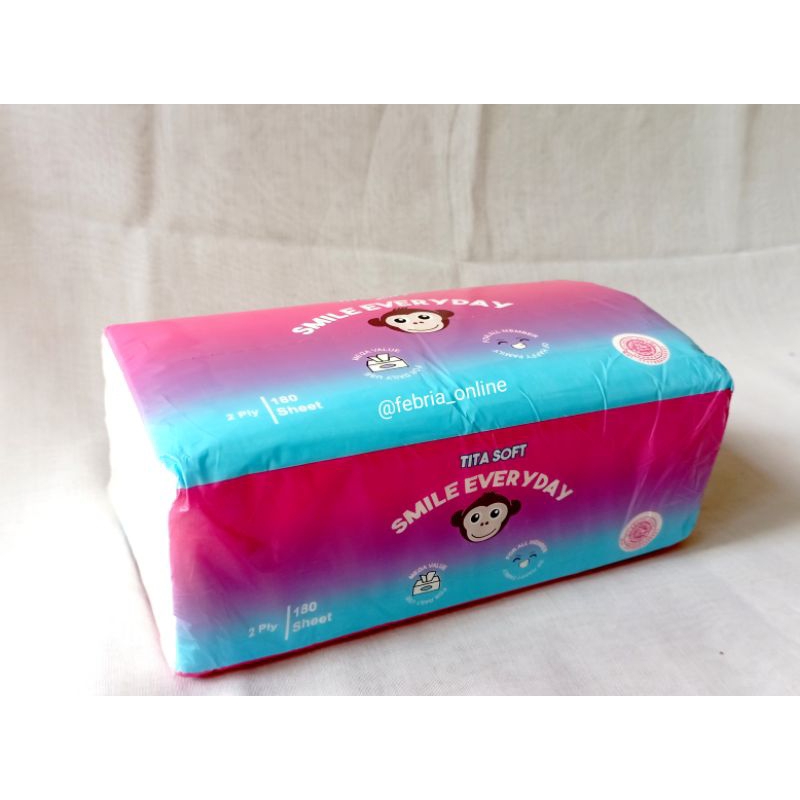 Titasoft Facial Tissue - Tisu Wajah Titasoft 180 sheets 2 ply Lembut