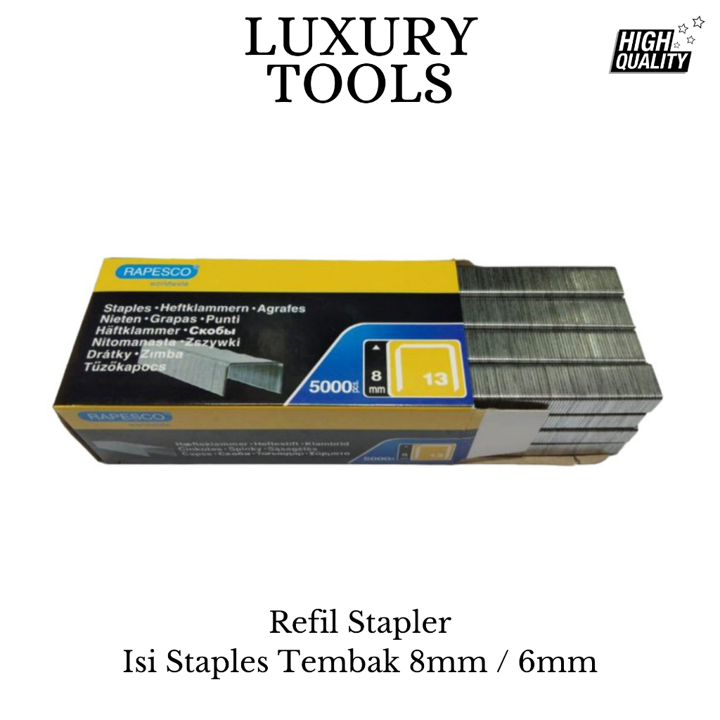 

Isi Staples Tembak 6/13 8/13 mm / Refill Stapler Gun Tacker