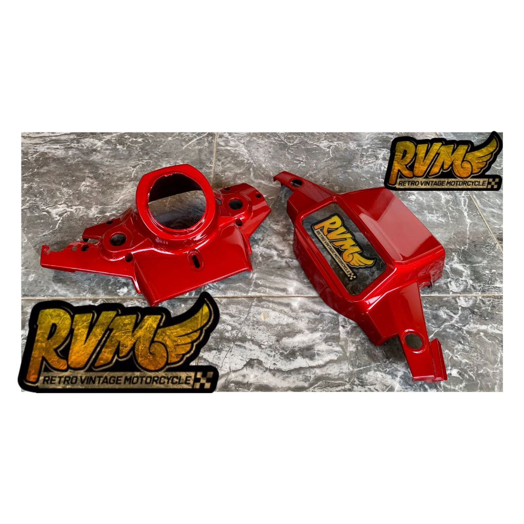 Batok atas bawah yamaha alfa maroon batok set alfa maroon