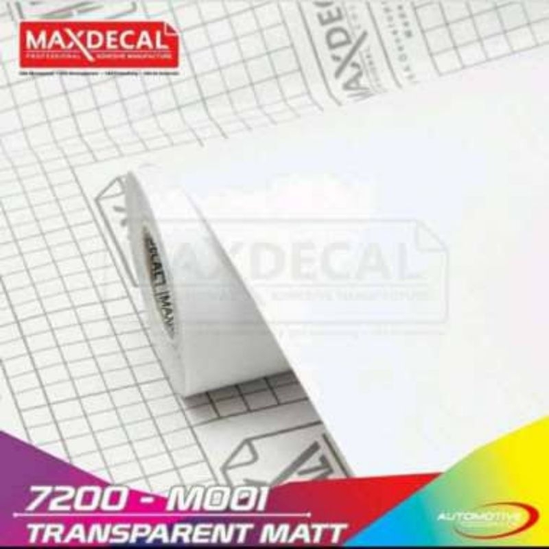 Sticker meteran MAXDECAL TRANSPARAN MEET/DOFF 7200-M001