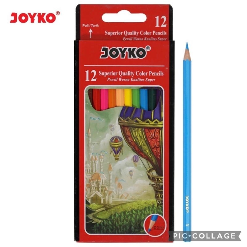 

Pensil Warna JOYKO CP-100 / Pensi Warna JOYKO 12 warna Panjang