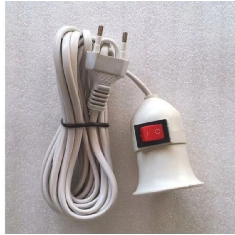 Fitting Lampu Gantung Saklar Kabel 3 Meter NEWPALLAS