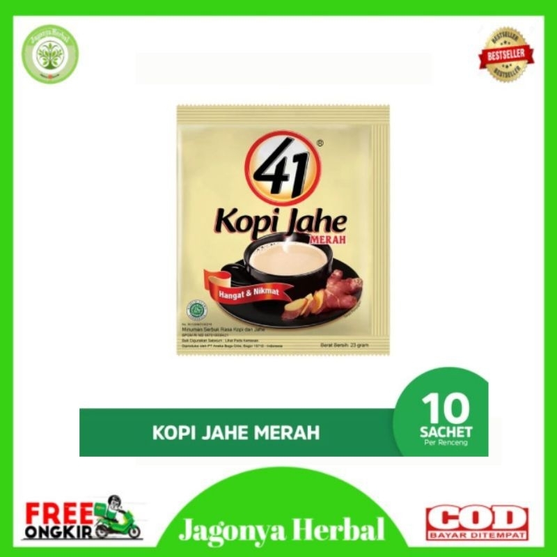 

KOPI JAHE MERAH 41 PERENCENG / 10 SACHET