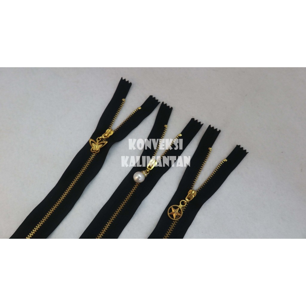 Resleting / Risleting Jaket Besi Variasi 25cm 30cm