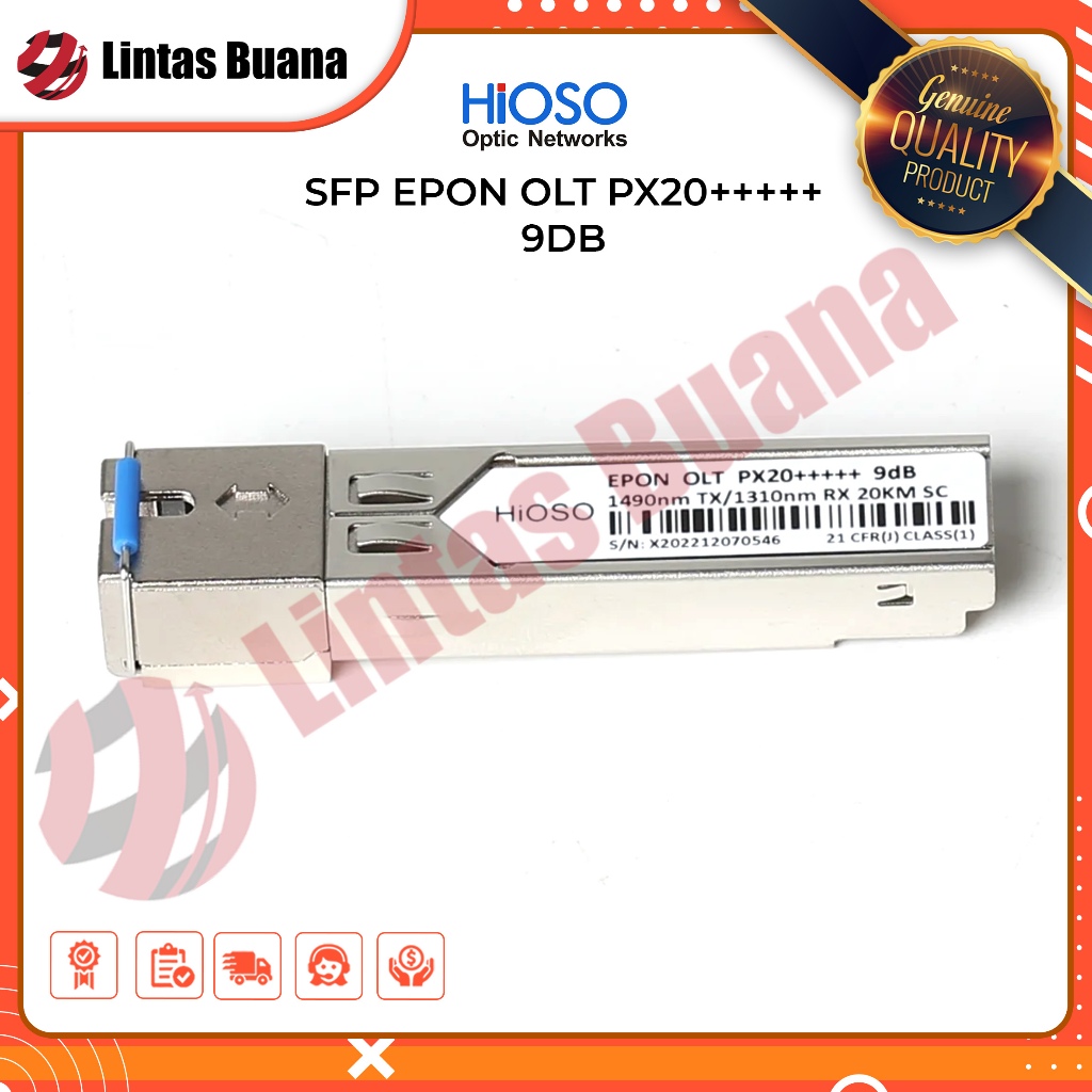 HIOSO SFP EPON OLT PX20+++++ 9DB