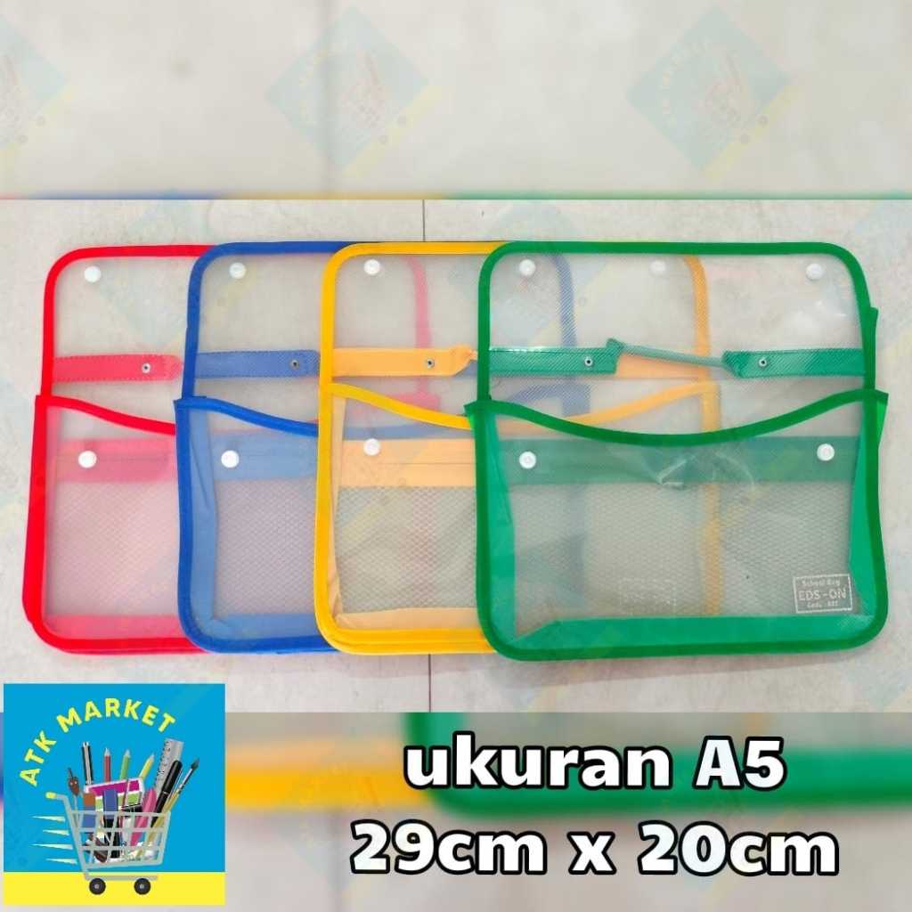 

MAP TAS JALA 2 KANCING / SCHOOL BAG / ZIPPER BAG ukuran A5
