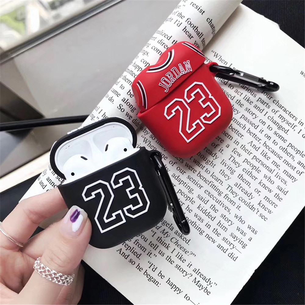 Jordan23 - Casing AirPods Lucu Gen 1 2 / Pro / 3 Silicone 3D Cute Soft Case Cover Premium