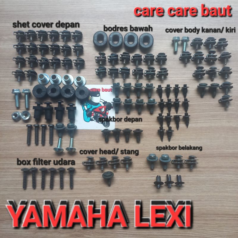 baut full set body lexi / baut full body yamaha lexi
