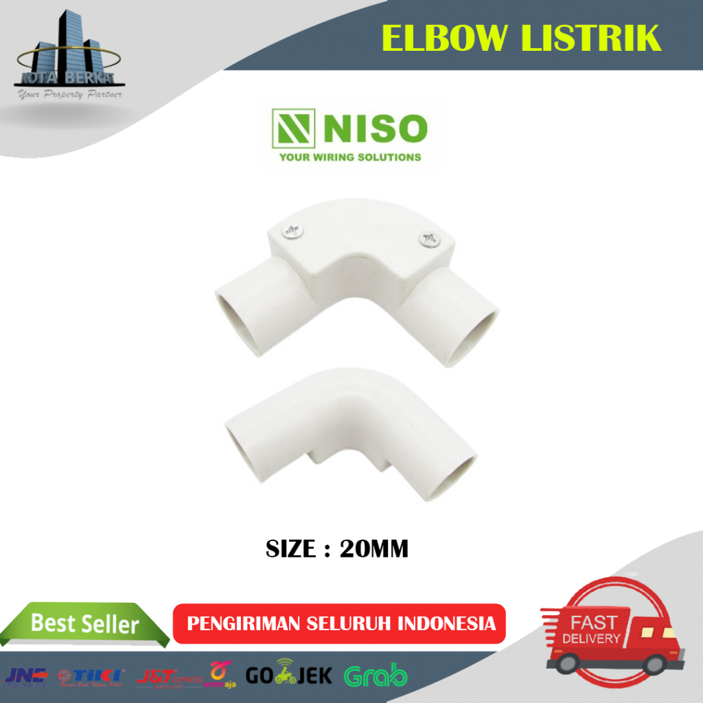 ELBOW PIPA LISTRIK 20MM / KNEE ELBOW LISTRIK 20MM