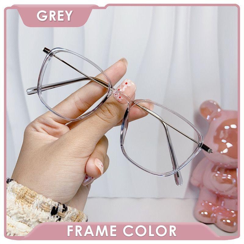 TERMURAH SE-SHOPEE Kacamata Photocromic model terbaru 2189 Kaca mata Pria Wanita lensa minus silinde