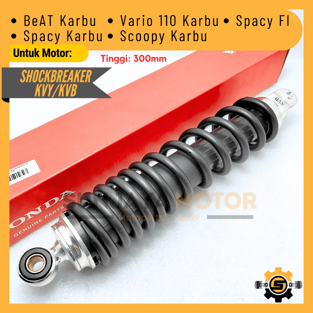 Shockbreaker KVY Shock Belakang Kualitas Original Honda Beat Karbu Scoopy Carbu Vario 110 CW Karbu S