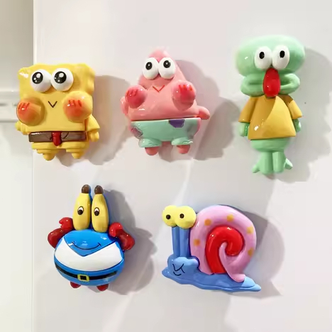 Magnet Tempelan Kulkas / Refrigerator Magnet / Pinkish Fridge Magnets Animated Cartoon Spongebob Squ