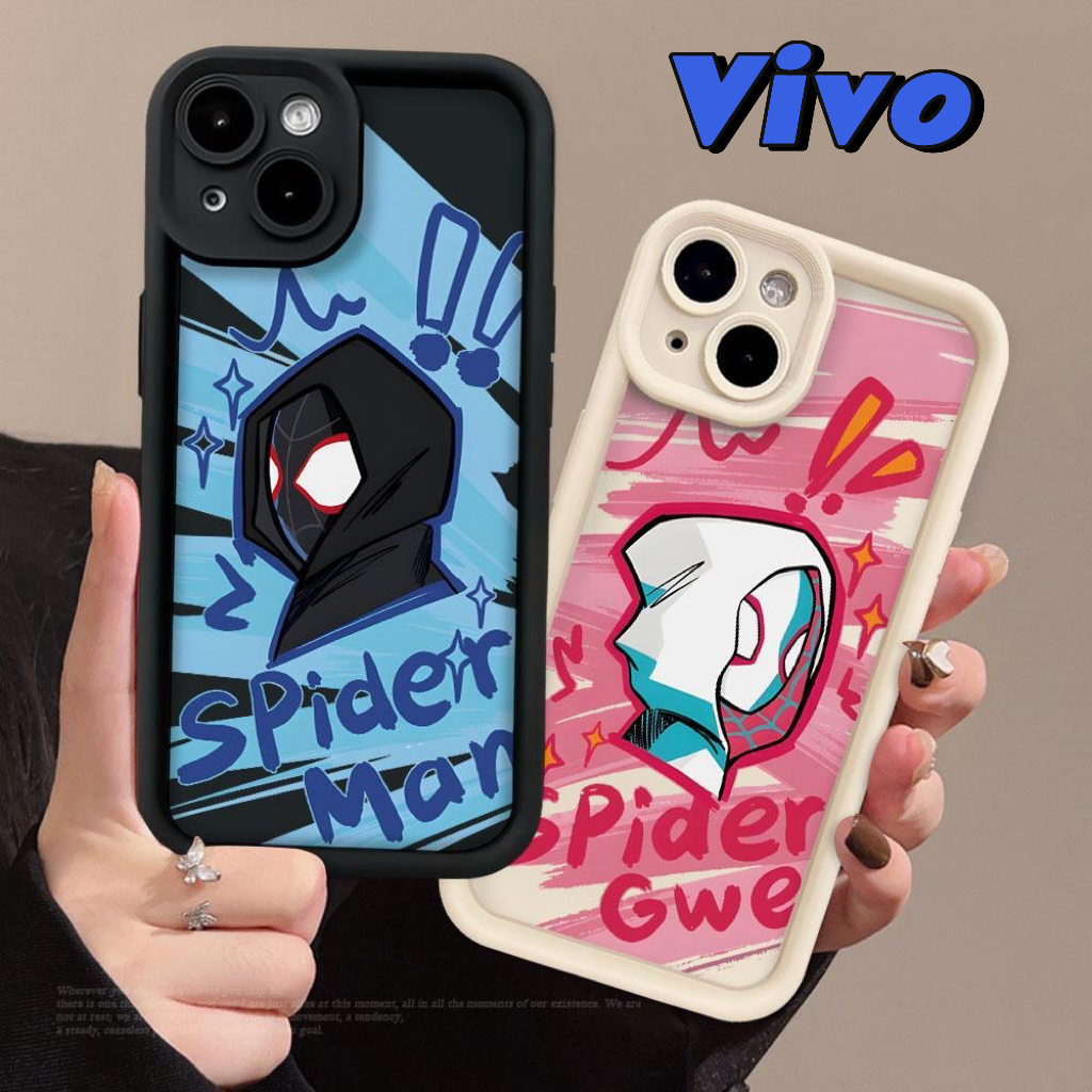 【Case Spiderman Couple Android】Casing Hp Vivo Y22 Y20 Y21 Y21T Y21S Y33T Y33S Y20i Y20i Y12S Y50 Y30