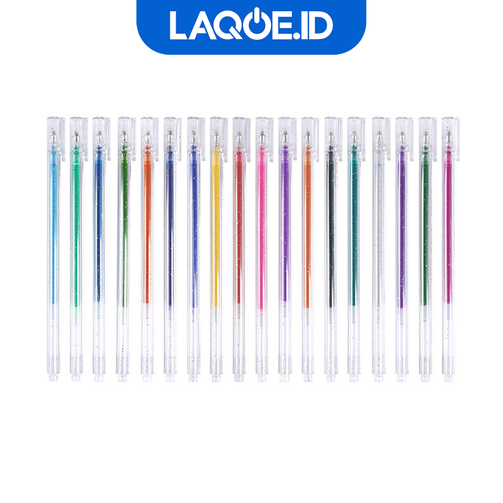 

Pena Gel Glitter 0.7mm Alat Tulis SekolahPulpen Warna Warni Aesthetic ATK013