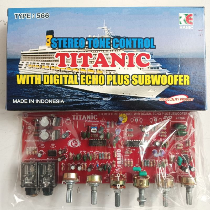 STEREO TONE CONTROL TITANIC WITH DIGITAL ECHO PLUS SUBWOOFER