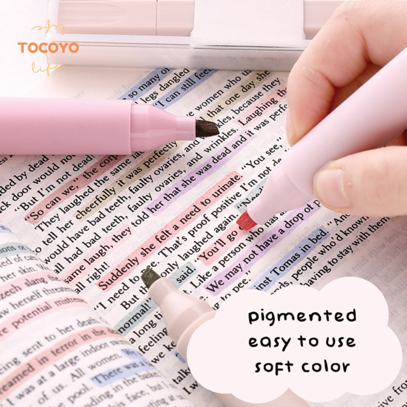 

Highlighter Dual Tip Cool Friendly l Premium Stabilo highlighter pastel marker Highlighter marker Morandi color & Macron pastel double tip 6 colors l Penanda Berwarna Highlighter l warna Pastel l Higligter Termurah