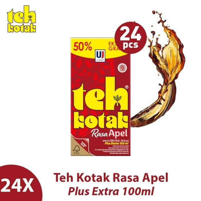 Teh Kotak Rasa Apel 1dus *24PSC