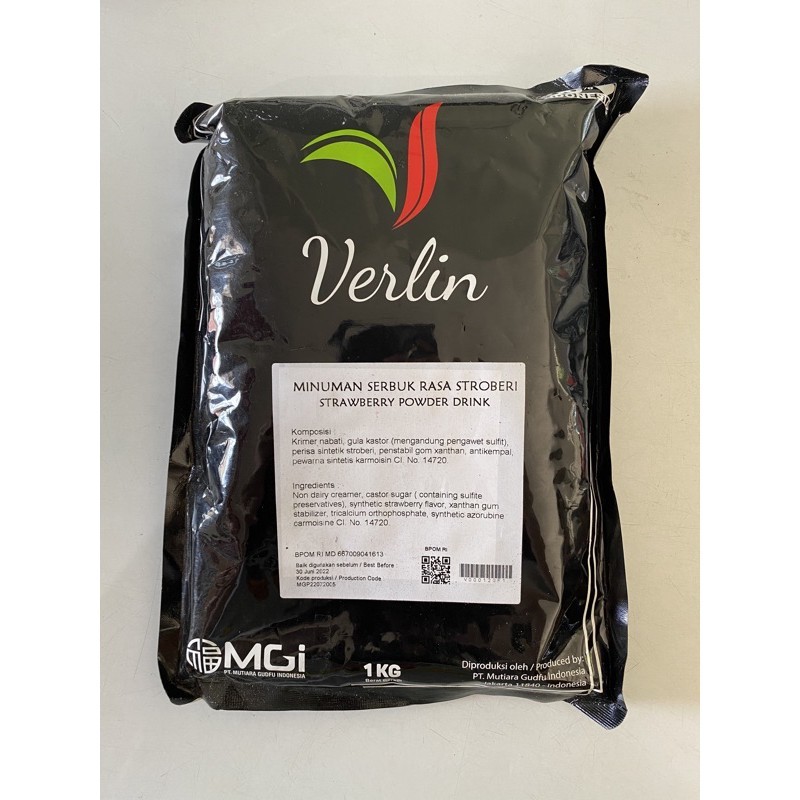 

Verlin powder drink strawberry 1kg verlin bubuk minuman stroberi 1kg strawberi verlin 1kg