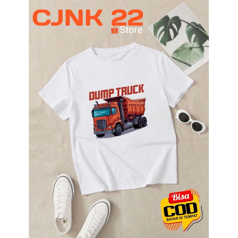 Kaos Anak Baju Anak Gambar Truck DUMP Truk