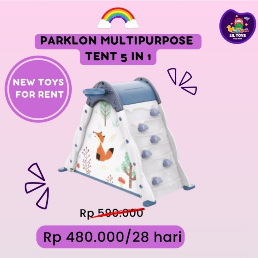 SEWA MAINAN PANJAT TEBING ANAK (Parklon Multifunction Tent 5 in 1)