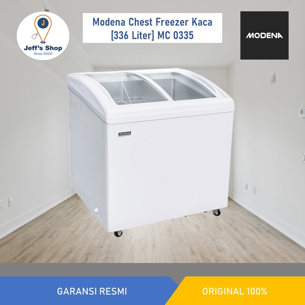 Modena Chest Freezer / Freezer Box Kaca [336 Liter] MC 0335