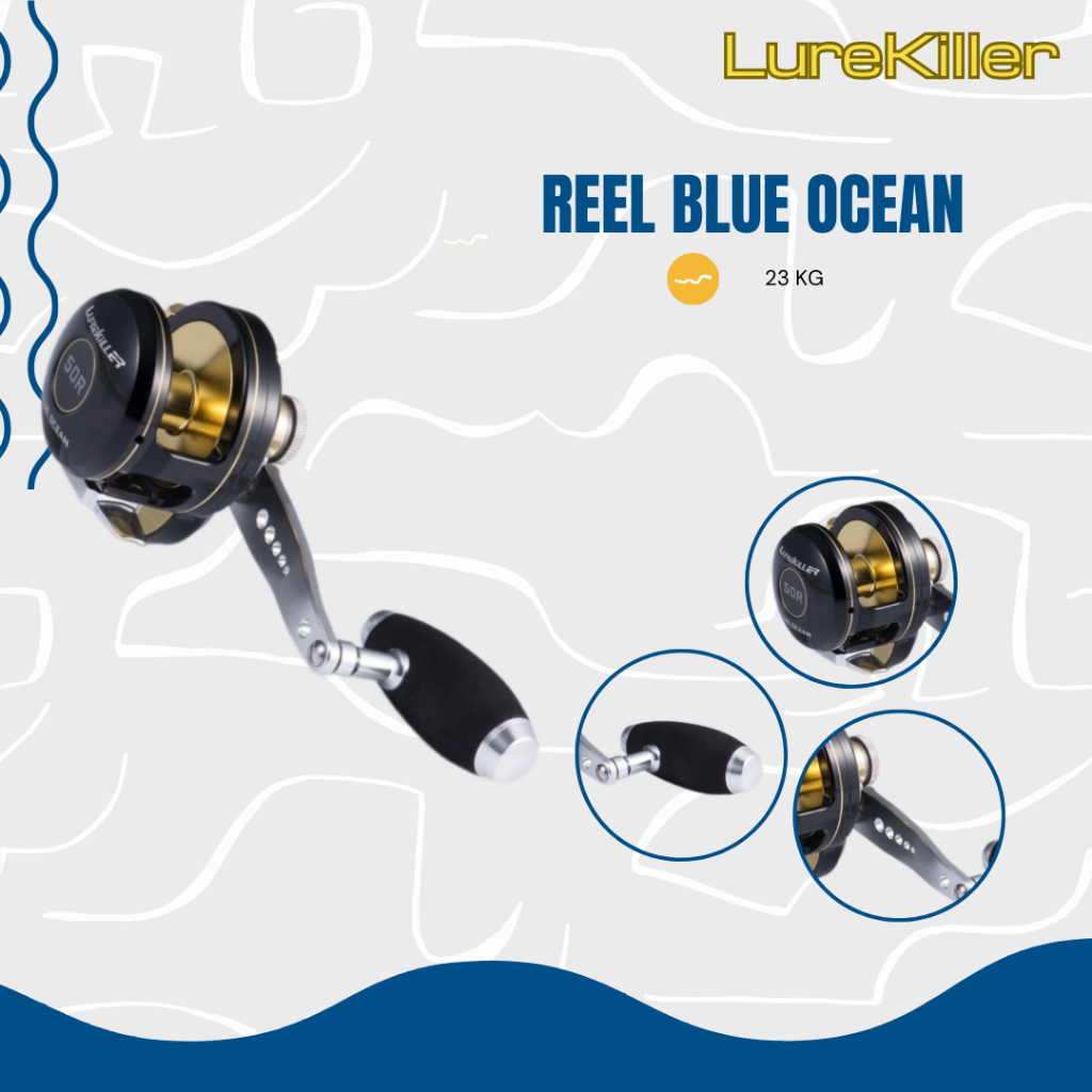 Lurekiller Blue Ocean Reel Pancing 10+2BB max drag 23Kg PE4-300M TWO HANDLE reel pancing jigging trolling RP014