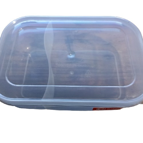 Tempat makan 2 sekat/lunch box/kotak makan plastik clio