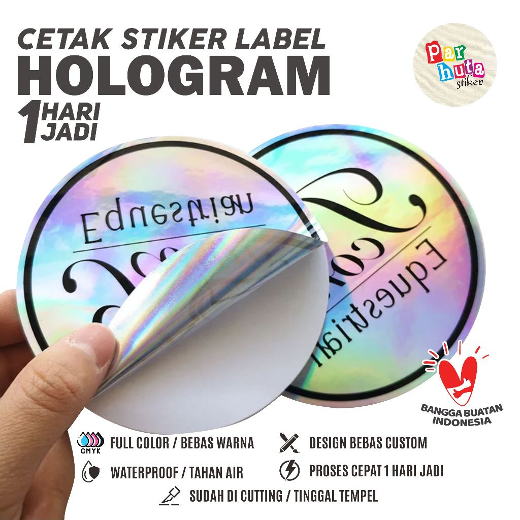 

Stiker Hologram Label Kemasan Produk Kemasan - Stiker Hologram A3+