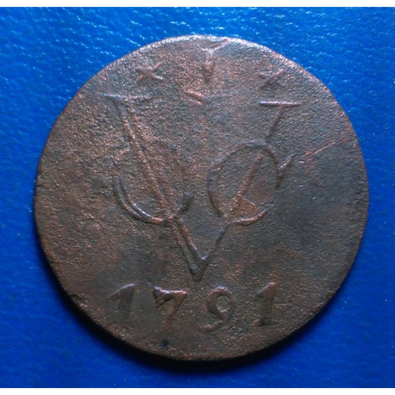 Koin VOC 1 Duit Gelderland  1791